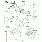 Схема вузла: Electrical equipment(1/2) для Kawasaki ZX400 ZXR400