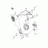 Схема вузла: Нижній обтічник для Kawasaki ZR1000 Z1000 ABS