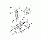 Схема вузла: Підвіска/задній амортизатор для Kawasaki ZR800 Z800