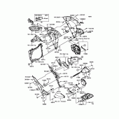 Схема узла: Нижний обтекатель для Kawasaki ZX1000 Ninja H2