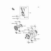 Схема вузла: Колінчастий вал для Kawasaki ER300 Z300