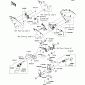 Схема узла: Поворотники для Kawasaki ZX600 Ninja ZX-6R