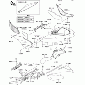 Схема вузла: Side covers для Kawasaki ZX636 Ninja ZX-6R