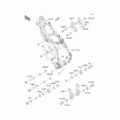 Схема узла: Frame fitting для Kawasaki KX250/ KX252 KX250
