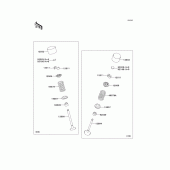 Схема узла: Клапан(ы)(1/2) для Kawasaki ZX1400 Ninja ZX-14R