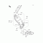 Схема узла: Рама для Kawasaki EX250 ZZR250