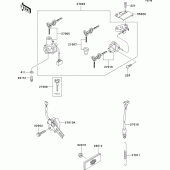 Схема узла: Замок зажигания для Kawasaki ZX900 Ninja ZX-9R