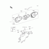 Схема вузла: Meter(s) для Kawasaki ZR750 Z750