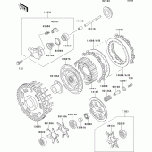 Схема вузла: Зчеплення для Kawasaki ZX750 ZXR750R