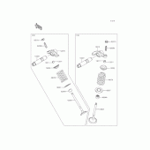 Схема узла: Клапан для Kawasaki KLX125 KLX125