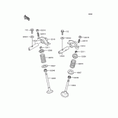 Схема вузла: Рокер & Клапан для Kawasaki BN125 Eliminator