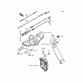 Схема вузла: Троси для Kawasaki ZX1000 Z1000SX ABS