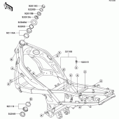 Схема вузла: Рама для Kawasaki ZX600 ZZ-R600