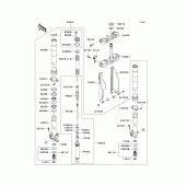 Схема вузла: Передня вилка(1/2)(m6f) для Kawasaki KX125