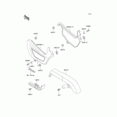 Схема узла: Side covers/chain cover(en500-a6) для Kawasaki EN500 Vulcan 500