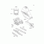 Схема вузла: Decals(kl250-d10) для Kawasaki KL250 KLR250