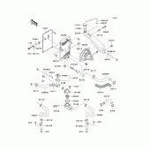 Схема вузла: Радіатор (1/2) для Kawasaki EN500 Vulcan 500 LTD