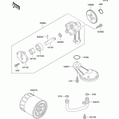 Схема вузла: Масляний насос для Kawasaki EX500