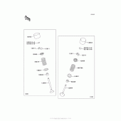 Схема узла: Клапан(ы) для Kawasaki ZX1400 Ninja ZX-14R