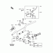 Схема узла: Руль для Kawasaki KLX110 KLX110
