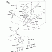 Схема узла: Передний тормозной цилиндр для Kawasaki ZX1200 Ninja ZX-12R