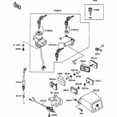 Схема вузла: Ignition switch(1/2) для Kawasaki ZX750 ZXR750