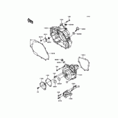 Схема вузла: Кришка двигуна для Kawasaki KLX125 D-Tracker