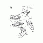 Схема узла: Заднее крыло для Kawasaki EX650 ER-6F ABS