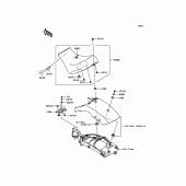 Схема вузла: Сидіння для Kawasaki EN650 Vulcan S ABS