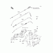 Схема узла: Тросики для Kawasaki EX650 Ninja 650