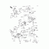 Схема вузла: Кріплення для Kawasaki EJ800 W800