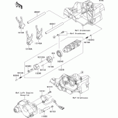 Схема узла: Gear change drum/shift fork(s) для Kawasaki VN1700 VN1700 Classic ABS
