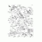 Схема вузла: Cowling(1/2)(center) для Kawasaki ZX1400 Ninja ZX-14R