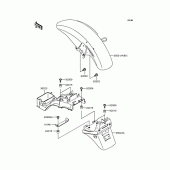 Схема вузла: Крило для Kawasaki ZR400 Zephyr X