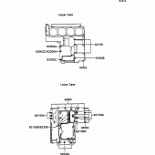 Схема вузла: Болти картера двигуна для Kawasaki ZX1100 ZZ-R1100