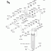 Схема вузла: Підвіска для Kawasaki KX250/ KX252 KX250