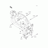 Схема вузла: Кріплення двигуна для Kawasaki ZX636 Ninja ZX-6R