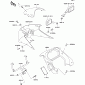 Схема вузла: Cowling(ex250-h1/h2) для Kawasaki EX250 ZZR250