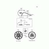 Схема вузла: Decals(Gray/White) для Kawasaki VN900 Vulcan 900 Custom