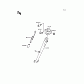 Схема узла: Подставка (s) для Kawasaki ZX1200 Ninja ZX-12R