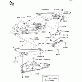 Схема вузла: Бічний обтічник для Kawasaki EX650 Ninja 650 ABS