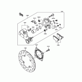 Схема узла: Задний тормоз для Kawasaki ZX1000 Ninja ZX-10R ABS