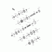 Схема вузла: Трансмісія (CDS/CEF) для Kawasaki ER250 Z250