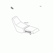 Схема узла: Сиденье для Kawasaki KLX250 KLX250SR