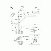Схема вузла: Кермо & Пульт управління рульовим для Kawasaki VN1700 Vulcan 1700 Classic LT