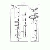Схема вузла: Передня вилка(zg1000-a9) для Kawasaki ZG1000 Concours