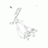 Схема вузла: Рама для Kawasaki EJ400 W400