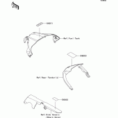 Схема узла: Информационные наклейки (kdf) для Kawasaki ZX1000 Ninja ZX-10R ABS