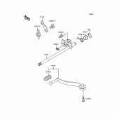 Схема вузла: Перемикач передач для Kawasaki BJ250 Estrella Custom
