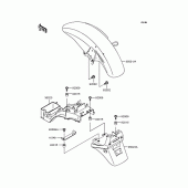 Схема вузла: Крило для Kawasaki ZR400 Zephyr X
